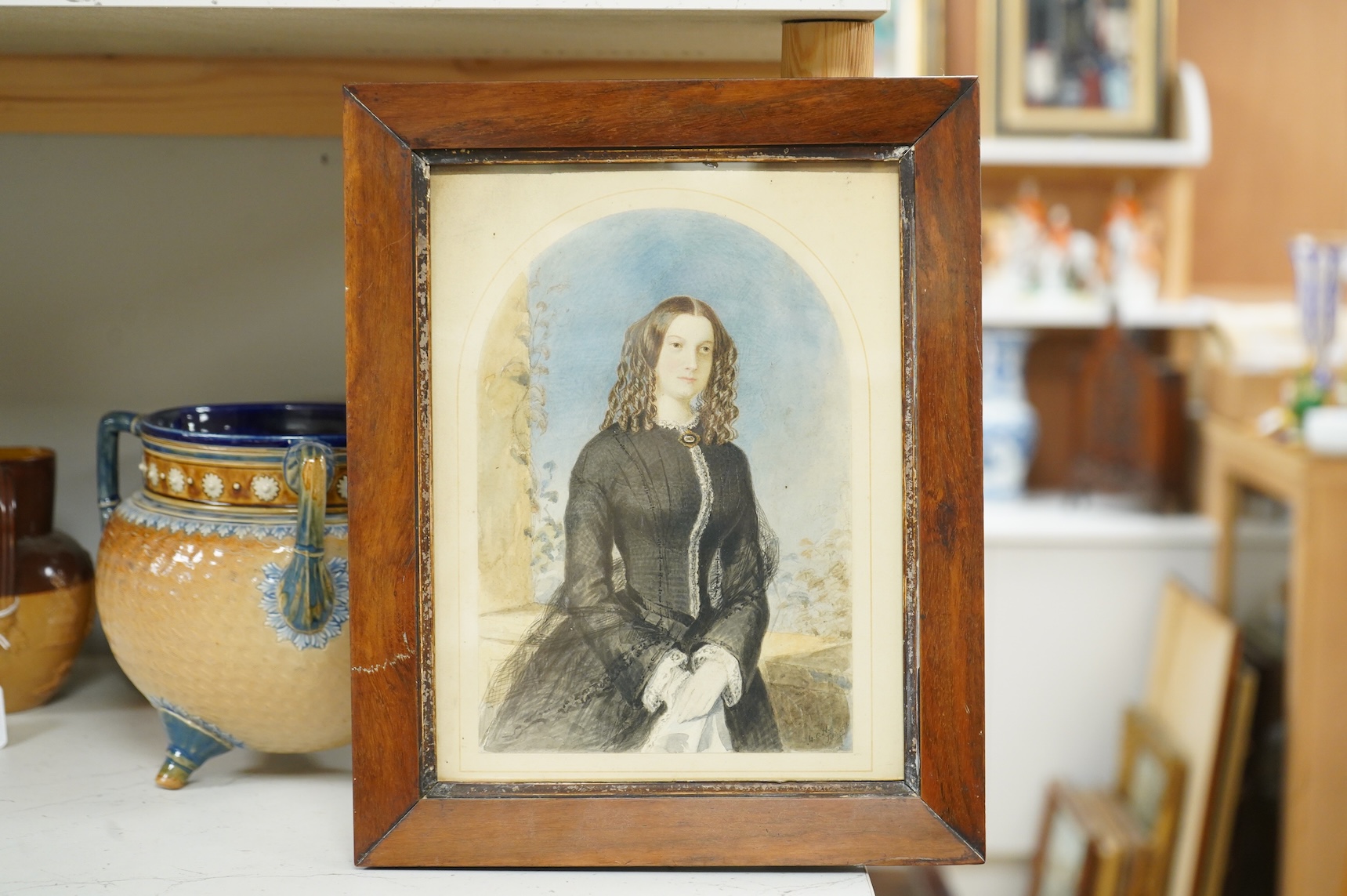 Richard Cooper Junior (1740-1814), ‘Landscape with Trees’, ink on buff paper, signed, 23 x 31cm